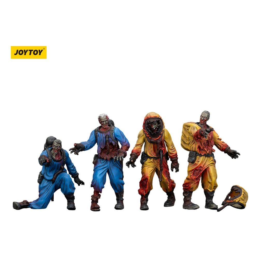 Zombie Dark Source 4-Pack Biochemical Lab Team 8cm Action Figures